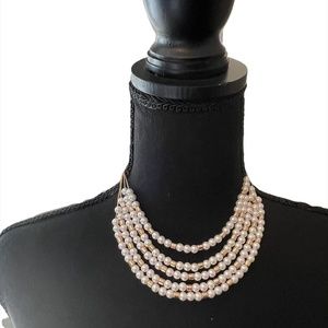 Pearl and gold necklace